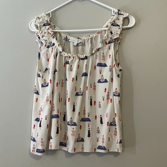 Corey Lynn Calter Printed Tank Top - Picture 1 of 5